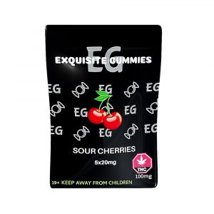 Exquisite Gummies - Sour Cherry 100mg THC