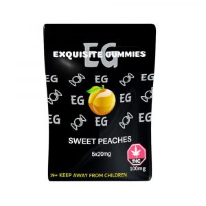 Exquisite Gummies - Peaches 100mg THC
