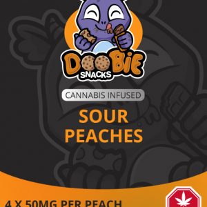 Doobie Snacks - Sour Peaches 200mg THC