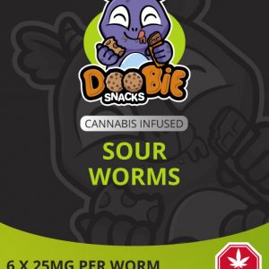 Doobie Snacks - Sour Worms 150mg THC