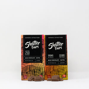 Buy Euphoria Extractions - Shatter Bar - Milk Chocolate (Sativa) at Wccannabis Online Shop