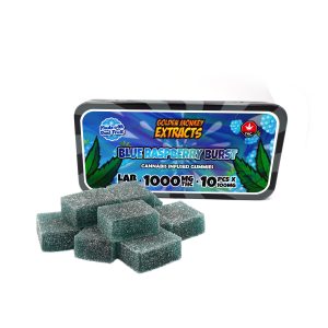 Buy Golden Monkey Extracts – High Dose 1000mg THC Gummy - Blue Raspberry Burst at Wccannabis Online Shop