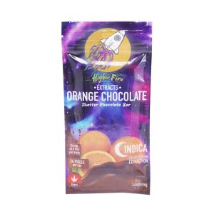 Buy Higher Fire Extracts - Shatter Chocolate Bar - Orange 2000mg THC (Indica) at Wccannabis Online Shop