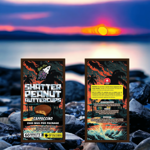 Buy Higher Fire Extracts - Shatter Peanut Butter Chocolate Cups - Cappuccino 2500mg THC at Wccannabis