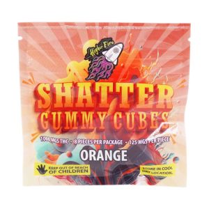 U813A1 ORANGE SHATTERGUMMYEDIBLES HIGHERFIREEDIBLES