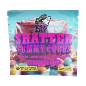 U813A1 STRAWBERRY SHATTERGUMMYEDIBLES HIGHERFIREEDIBLES