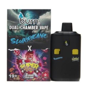 6 Gram Dual Chamber Burn Disposable Vape – Slurricane Super Runtz 33 Gram