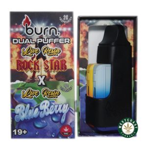 Burn Extracts Dual 2 Gram Puffer – Live Resin Rockstar x Live Resin Blueberry (2 Grams + 2 Gram)1