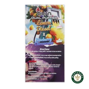 Burn Extracts Dual 3 Gram Puffer – Lemon Diesel x Blueberry Cheesecake (3 Grams + 3 Gram)1