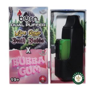 Burn Extracts Dual Puffer – Live Resin Death Bubba x Bubba Gum (2 Grams + 3 Gram)1