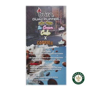 Burn Extracts Dual Puffer – Live Resin Ice Cream Cake x Cookies and Cream (2 Grams + 2 Grams)
