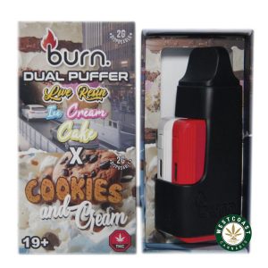 Burn Extracts Dual Puffer – Live Resin Ice Cream Cake x Cookies and Cream (2 Grams + 2 Grams)1