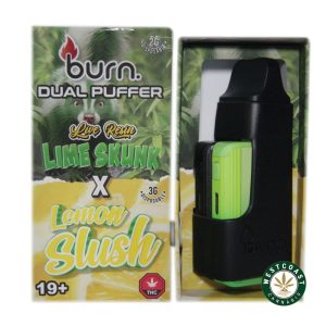 Burn Extracts Dual Puffer – Live Resin Lime Skunk x Lemon Slush (2 Grams + 3 Gram)1