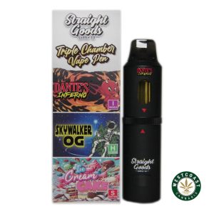 Straight Goods Triple Chamber Vape Dante’s Inferno + Skywalker OG + Ice Cream Cake (3 Grams + 3 Grams + 3 Gram)