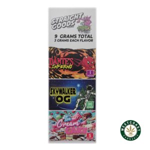 Straight Goods Triple Chamber Vape Dante’s Inferno + Skywalker OG + Ice Cream Cake (3 Grams + 3 Grams + 3 Gram)1