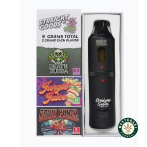 Straight Goods Triple Chamber Vape Death Bubba + Jungle Juice + Fruit Punch (3 Grams + 3 Grams + 3 Gram)