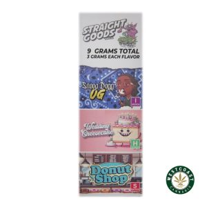 Straight Goods Triple Chamber Vape Snoop Dogg OG + Wedding Cheesecake + Donut Shop (3 Grams + 3 Grams + 3 Gram)1