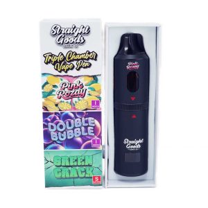 Buy Straight Goods - Triple Chamber Vape - Pink Rozay + Double Bubble + Green Crack (3 Grams + 3 Grams + 3 Gram) at Wccannabis Online Shop