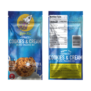 Buy Higher Fire Extracts - Shatter Chocolate Bar - Cookies & Cream 2000mg THC (Sativa) at Wccannabis Online Shop