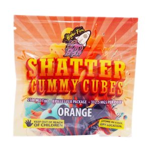 Buy Higher Fire Extracts - Shatter Gummy Cubes - Orange 2500mg THC at Wccannabis Online Shop