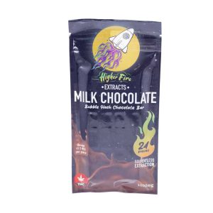 Buy Higher Fire Extracts - Bubble Hash Chocolate Bar - Milk 1000mg THC at Wccannabis Online Shop