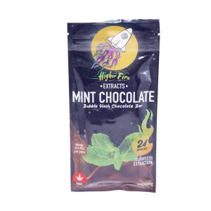 Buy Higher Fire Extracts - Bubble Hash Chocolate Bar - Mint 2000mg THC at Wccannabis Online Shop