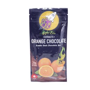 Buy Higher Fire Extracts - Bubble Hash Chocolate Bar - Orange 1000mg THC at Wccannabis Online Shop