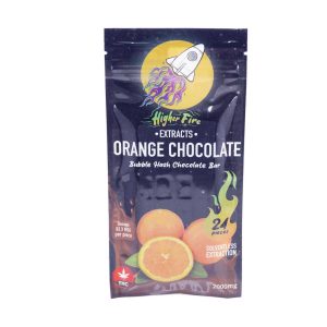 Buy Higher Fire Extracts - Bubble Hash Chocolate Bar - Orange 2000mg THC at Wccannabis Online Shop