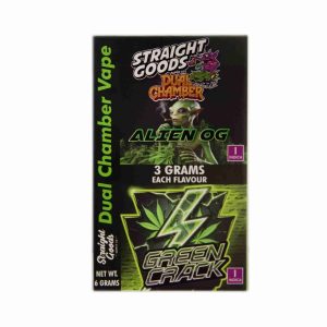 Buy Straight Goods - Dual Chamber Vape - Alien OG + Green Crack (3 Grams + 3 Grams) at Wccannabis Online Shop