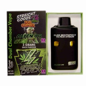Buy Straight Goods - Dual Chamber Vape - Alien OG + Green Crack (3 Grams + 3 Grams) at Wccannabis Online Shop