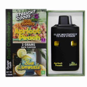 Buy Straight Goods - Dual Chamber Vape - Apricot Peach + Blue Lemonade (3 Grams + 3 Grams) at Wccannabis Online Shop