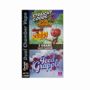 Buy Straight Goods - Dual Chamber Vape - Cherry Seinfeld + Iced Grapple (3 Grams + 3 Grams) at Wccannabis Online Shop