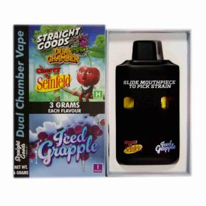 Buy Straight Goods - Dual Chamber Vape - Cherry Seinfeld + Iced Grapple (3 Grams + 3 Grams) at Wccannabis Online Shop