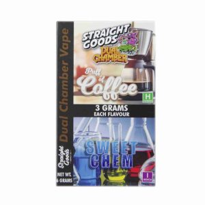 Buy Straight Goods - Dual Chamber Vape - Puff of Coffee + Sweet Chem (3 Grams + 3 Grams) at Wccannabis Online Shop