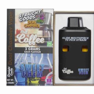 Buy Straight Goods - Dual Chamber Vape - Puff of Coffee + Sweet Chem (3 Grams + 3 Grams) at Wccannabis Online Shop