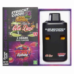 Buy Straight Goods - Dual Chamber Vape - Cola Lime + Berry Explosion (3 Grams + 3 Grams) at Wccannabis Online Shop