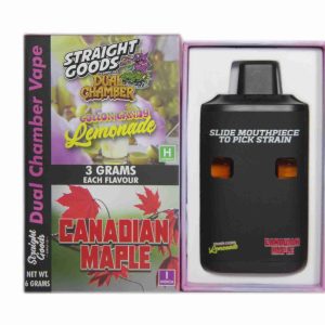Buy Straight Goods - Dual Chamber Vape - Cotton Candy Lemonade + Canadian Maple (3 Grams + 3 Grams) at Wccannabis Online Shop
