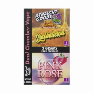 Buy Straight Goods - Dual Chamber Vape - Dabbalicious + Pink Rose (3 Grams + 3 Grams) at Wccannabis Online Shop