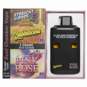 Buy Straight Goods - Dual Chamber Vape - Dabbalicious + Pink Rose (3 Grams + 3 Grams) at Wccannabis Online Shop