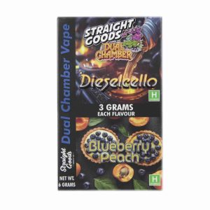 Buy Straight Goods - Dual Chamber Vape - Dieselcello + Blueberry Peach (3 Grams + 3 Grams) at Wccannabis Online Shop