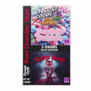 Buy Straight Goods - Dual Chamber Vape - Double Bubble + Tiger Blood (3 Grams + 3 Grams) at Wccannabis Online Shop
