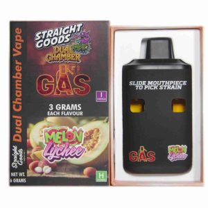 Buy Straight Goods - Dual Chamber Vape - Gas + Melon Lychee (3 Grams + 3 Grams) at Wccannabis Online Shop