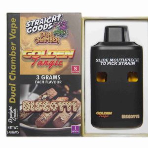 Buy Straight Goods - Dual Chamber Vape - Golden Tangie + Biscotti (3 Grams + 3 Grams) at Wccannabis Online Shop