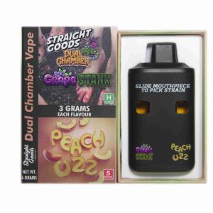 Buy Straight Goods - Dual Chamber Vape - Grape Stank + Peach Ozz (3 Grams + 3 Grams) at Wccannabis Online Shop