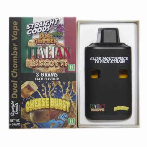 Buy Straight Goods - Dual Chamber Vape - Italian Biscotti + Cheese Burst (3 Grams + 3 Grams) at Wccannabis Online Shop