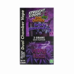 Buy Straight Goods - Dual Chamber Vape - Juicy Blueberry x Purple Urkle (3 Grams + 3 Grams) at Wccannabis Online Shop