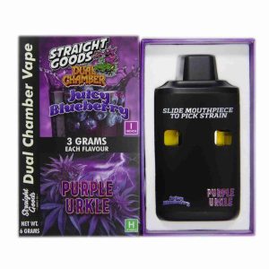 Buy Straight Goods - Dual Chamber Vape - Juicy Blueberry x Purple Urkle (3 Grams + 3 Grams) at Wccannabis Online Shop