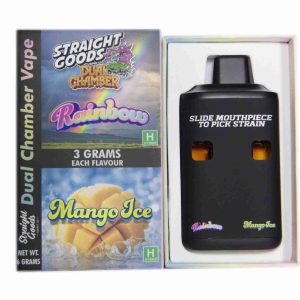 Buy Straight Goods - Dual Chamber Vape - Rainbow + Mango Ice (3 Grams + 3 Grams) at Wccannabis Online Shop