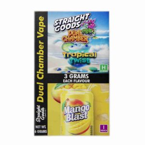 Buy Straight Goods - Dual Chamber Vape - Tropical Twist + Mango Blast (3 Grams + 3 Grams) at Wccannabis Online Shop