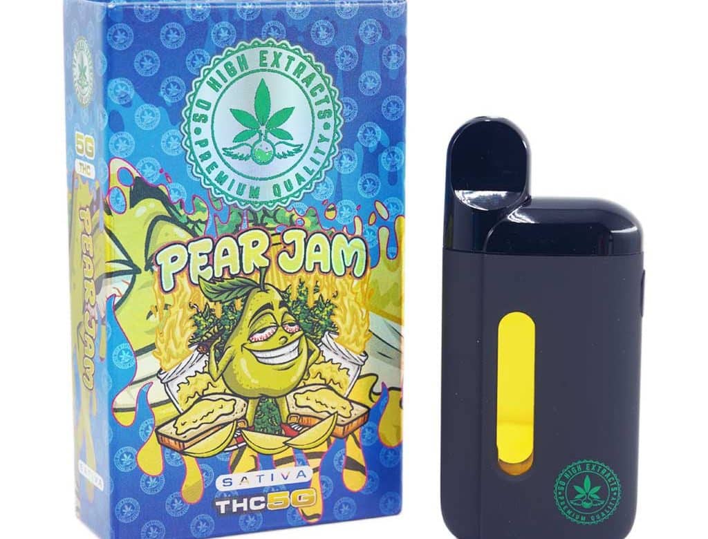 Buy So High Extracts Disposable Pen - Pear Jam 5ML (Sativa) at Wccannabis Online Shop